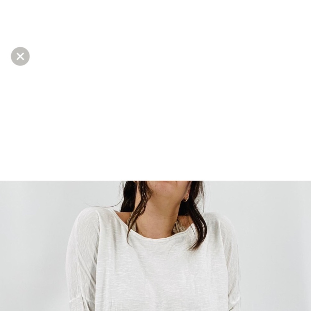 Vince M white long sleeve knit thin sweater